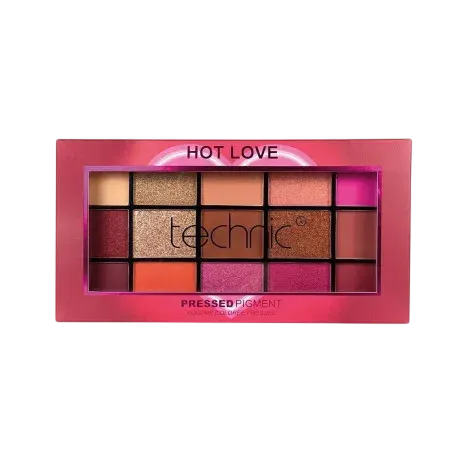 Technic Pressed Pigment Eyeshadow Palette - Hot Love — TECHNIC makeup product