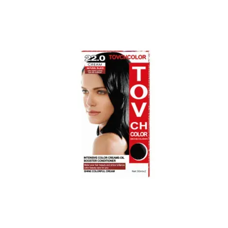 Tovch Hair color 30ml*2 - 22.0 Natural Black — TOVCH hair care product