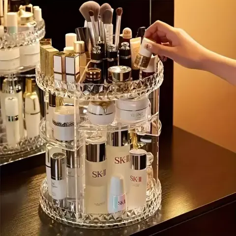 360° Rotating Makeup Organizer