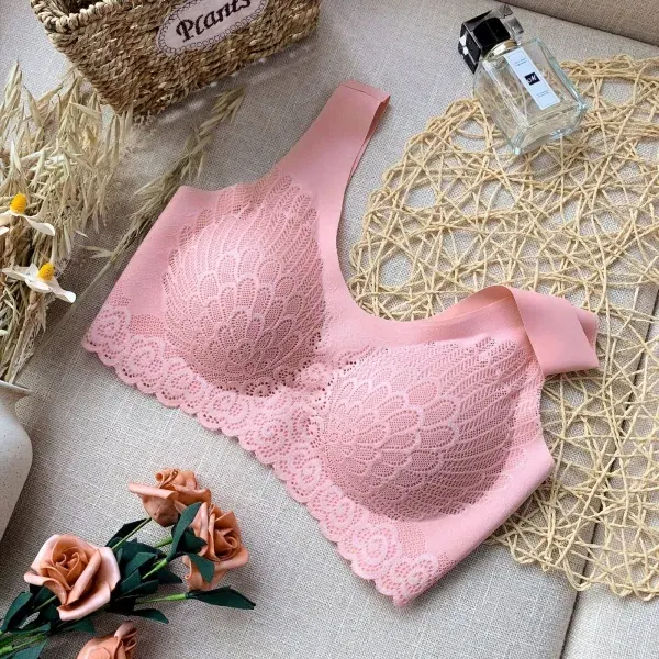 Pink Rolex Bra – Premium Seamless Lace Comfort Bra for Women