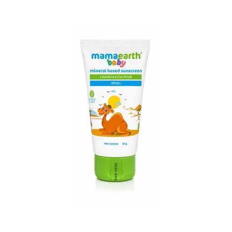 Mama Earth Mineral Based Sunscreen For Babies SPF20+ 50g — MAMA EARTH sunscreen