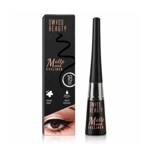 Swiss Beauty Matte 18H Stay Smudge Proof Water Resistant Mood Eyeliner 4ml — SWISS BEAUTY makeup product