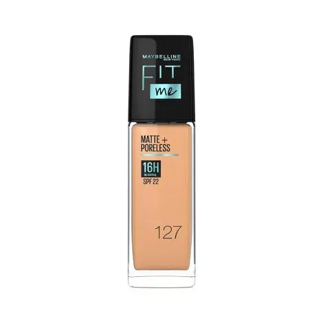 Maybelline Fit Me Matte Poreless 16H Oil Control Foundation - 127 — MAYBELLINE makeup product