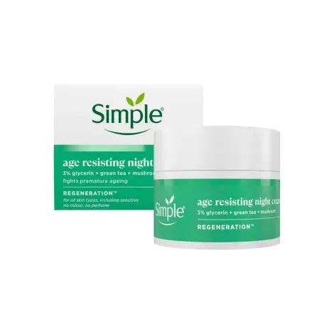 Simple Age Resisting Night Cream 50ml — SIMPLE night moisturiser