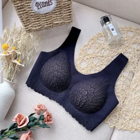 Black Rolex Bra – Premium Seamless Lace Comfort Bra for Women