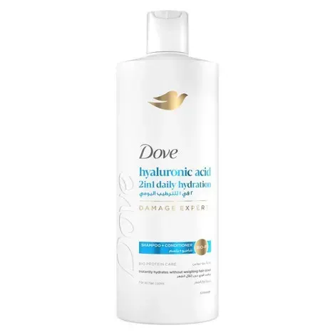 Dove Hyaluronic Acid 2 in 1 Daily Hydration Damage Expert Shampoo + Conditioner 590ml — DOVE hair care product
