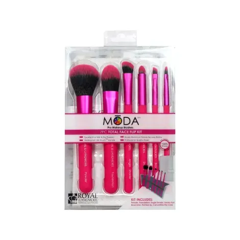 Royal And Langnickel Moda Pro Makeup Brushes 7PC Total Face Flip Kit — ROYAL makeup product