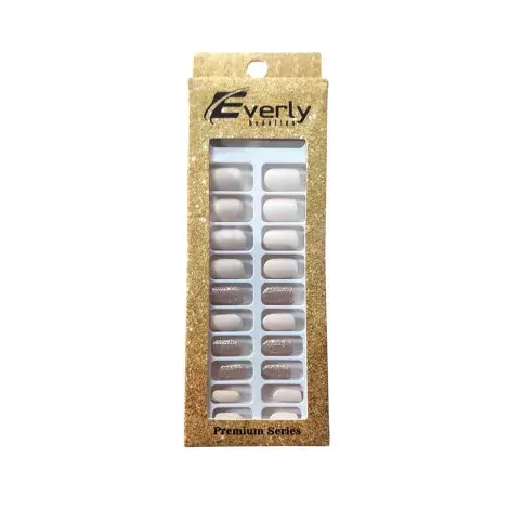 Everly Natural Fake Nails 24pcs - H204 — EVERLY beauty product