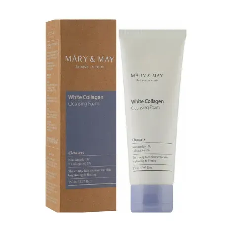 Mary & May White Collagen Cleansing Foam 150ml — MARY & MAY face serum
