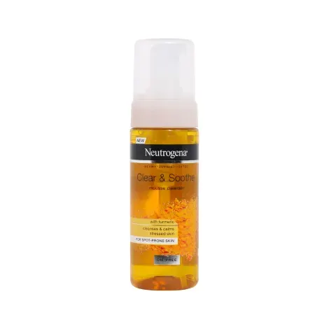 Neutrogena Clear & Soothe With Turmeric Mousse Cleanser 150ml — NEUTROGENA face wash
