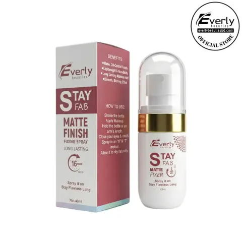 Everly Beauties Stay Fab Matte Fixing Spray – Shine Control Makeup Setting Spray — Everly Beauties