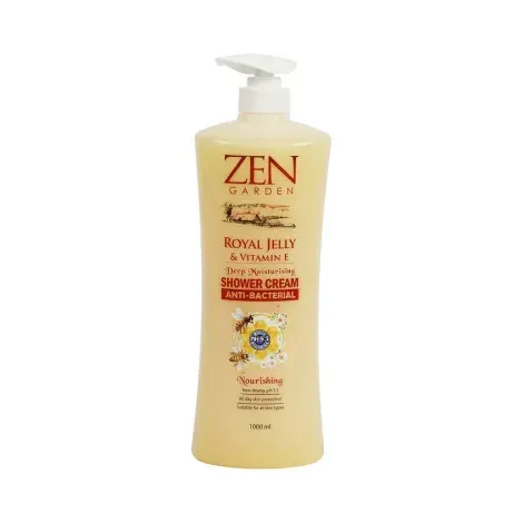 Zen Garden Royal Jelly & Vitamin E Deep Moisturising Nourishing Shower Cream 1000ml — ZEN GARDEN moisturiser