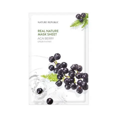 Nature Republic Real Nature Acai Berry Mask Sheet 23ml — NATURE REPUBLIC face mask