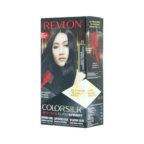 Revlon Colorsilk Buttercream Lasting Color - 21 Blue Black — REVLON beauty product