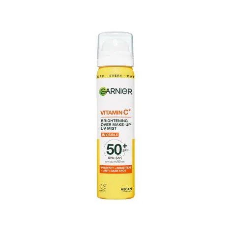 Garnier Vitamin C Brightening Over Make-Up UV Mist Invisible SPF50+ 75ml — GARNIER sunscreen