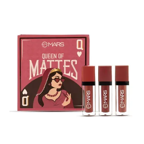 Mars Queen Of Mattes Lipstick Set- 02 Plums And Maroons — MARS lip colour