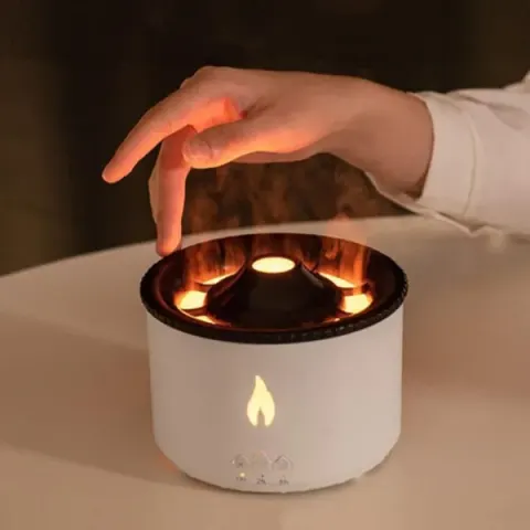V19 360ml Simulation Flame Volcanic Humidifier