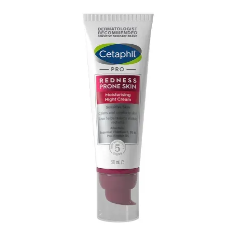 Cetaphil Pro Redness Prone Skin Moisturising Night Cream 50ml — CETAPHIL night moisturiser