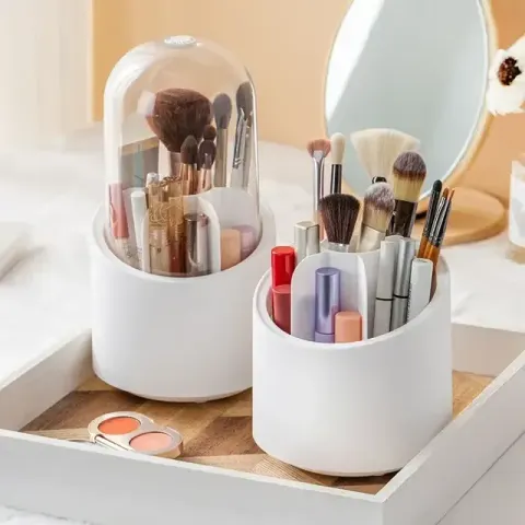 Rotating Makeup Brushes Organizer