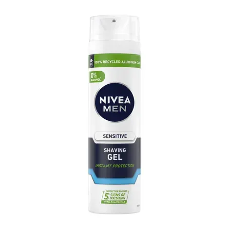 Nivea Men Sensitive Instant Protection Shaving Gel 200ml — NIVEA grooming product