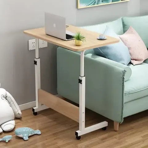 Height Adjustable Laptop Table - Wood