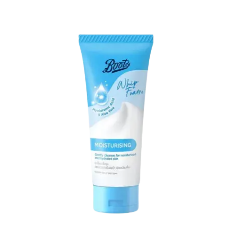 Boots Hyaluronic Acid & Aloe Vera Moisturising Whip Foam 100ml — BOOTS face serum