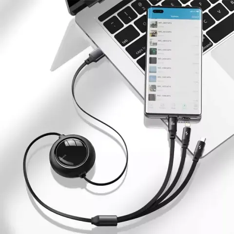 Baseus Golden Loop 3 in 1 Elastic Data Cable — Baseus
