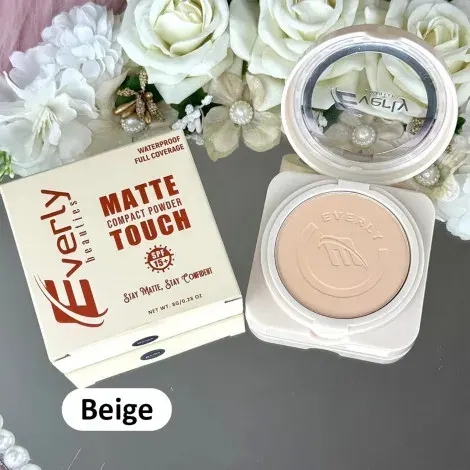 Everly Beauties Matte Touch Compact Powder - Beige — EVERLY makeup product