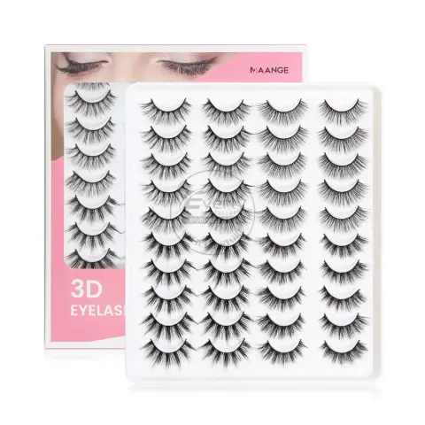MAANGE 20Pair 3D False Eyelash Set - 4 Different Designs — Maange