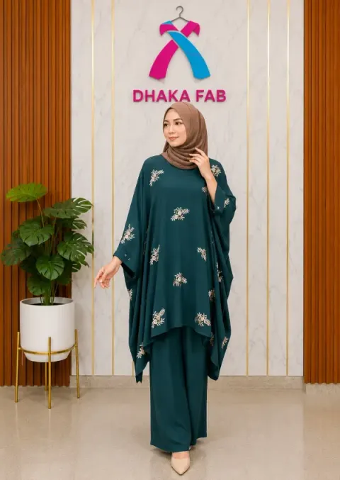 Tore Casual Embroidered Kaftan Set – Premium CEY Fabric