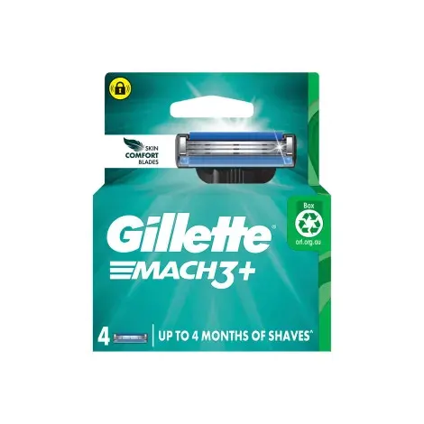 Gillete Mach3 + Skin Comfort Razor Blade - 4 Cartridges — GILLETTE grooming product