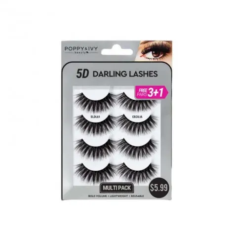 Absolute New York Multipack 5D Darling Eye Lashes - ELDL61 Cecilia — ABSOLUTE NEW YORK makeup product