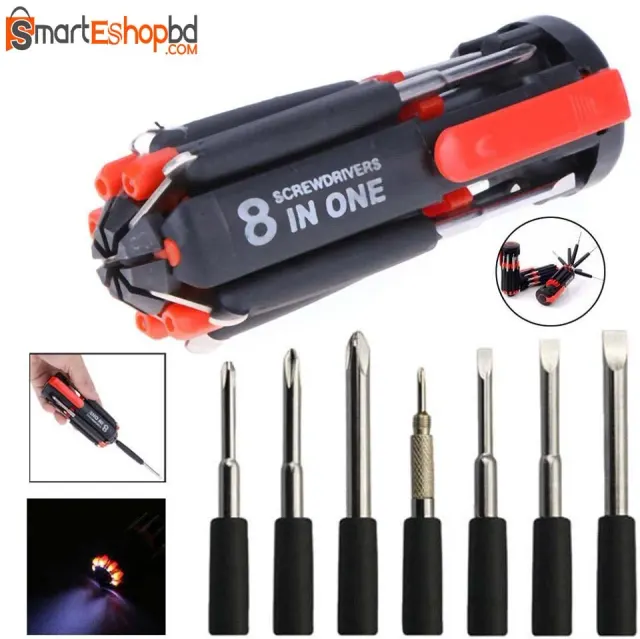 Multifunction 8 In 1 Screwdriver