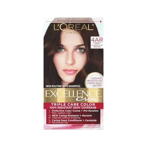 L'Oreal Hair Colour Excellence - 4AR Dark Chocolate Brown — LOREAL hair care product