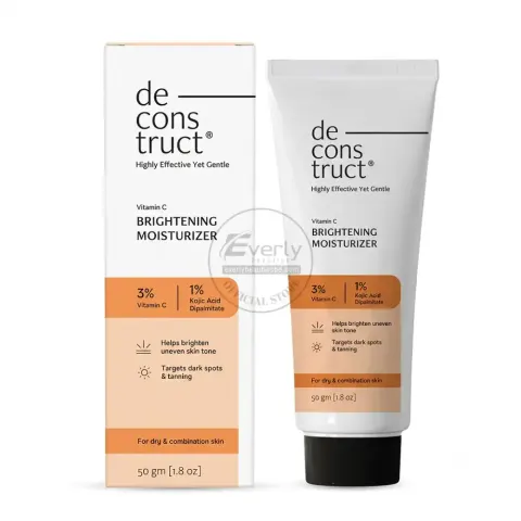 Deconstruct Brightening Moisturizer - 3% Vitamin C + 1% Kojic Acid Dipalmitate, 50gm — Deconstruct