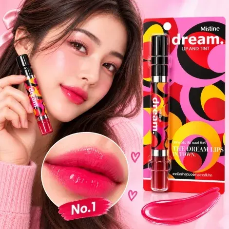 Mistine Dream Lip and Tint Pink No.01 4.7g — MISTINE makeup product