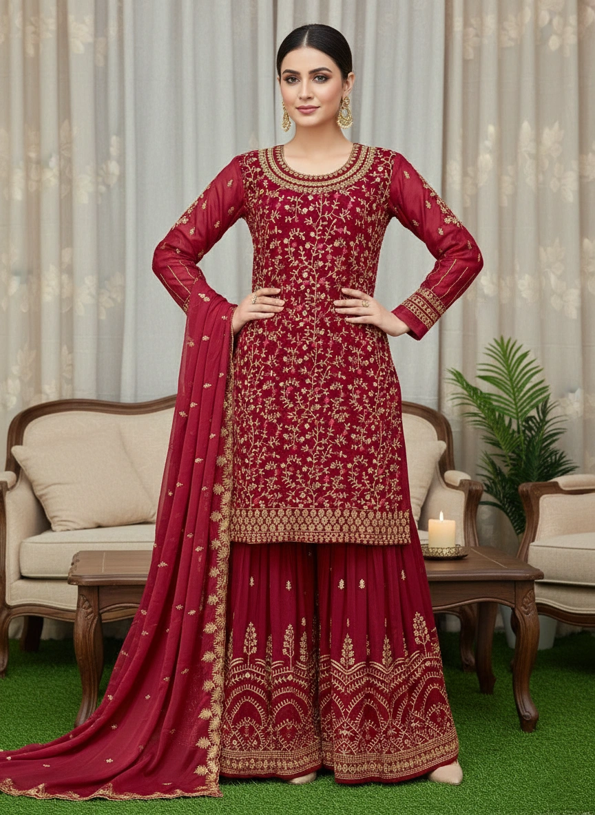 embroidered-georgette-sharara-suit-set-for-women