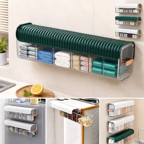 BOVZOX Wall Mount 6 Cell Drawer Storage Boxes