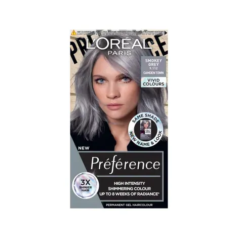 L'Oreal Perference Les Vivids High Intensity Shimmering Colour - 9.112 Smokey Grey — LOREAL hair care product
