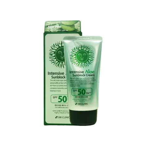 3W Clinic Intensive Aloe Sunblock Cream SPF50+ PA+++ 70ml — 3W CLINIC sunscreen