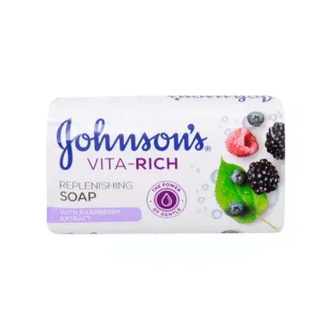 Johnson's Vita Rich Replenishing Soap With Raspberrry Extract 175g — JOHNSON'S body care product
