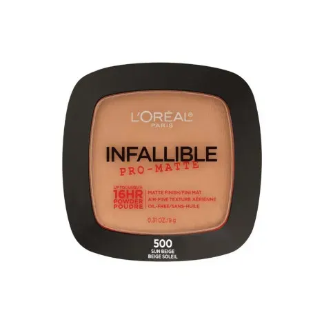 LO'real Infallible Pro Matte Powder - 500 Sun Beige — LOREAL makeup product