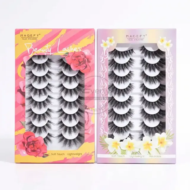 MAGEFY 8Pair Soft Touch Lightweight Reusable False Eyelashes — Maange