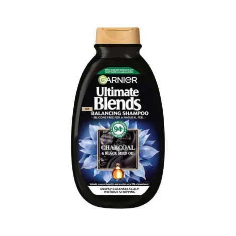 Garnier Ultimate Blends Charcoal & Black Seed Oil Balancing Shampoo 300ml — GARNIER hair care product