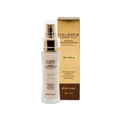 3W Clinic Collagen & Luxury Gold Intensive Serum Foundation SPF50+ PA++ 40g — 3W CLINIC sunscreen