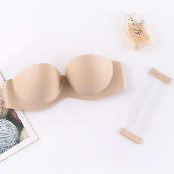 Brown Premium Stepless Strapless Seamless Bra | Convertible Wire-Free Padded Bra
