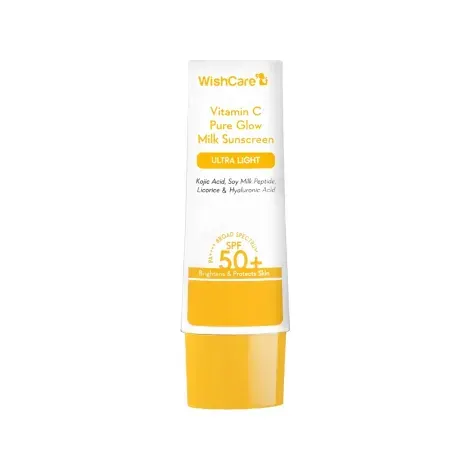 WishCare Vitamin C Pure Glow Milk Sunscreen SPF 50+ PA+++ 50g — WISHCARE sunscreen