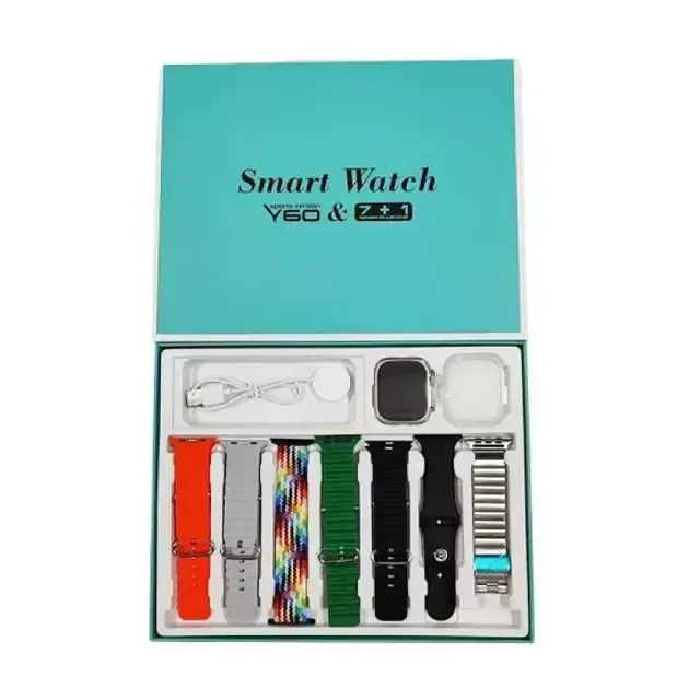 Y60 Ultra Max Smartwatch With 7 Strap