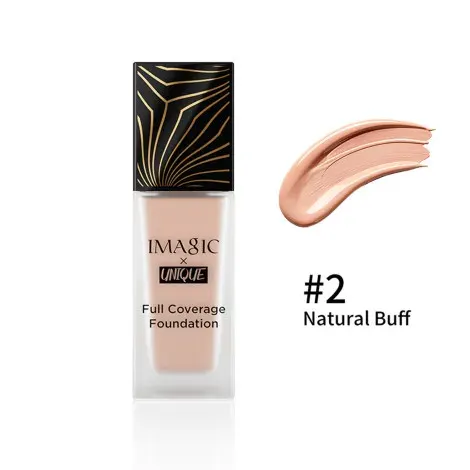 Imagic x Unique Full Coverage Foundation Natural & Flawless - 02 Natural Buff — IMAGIC makeup product