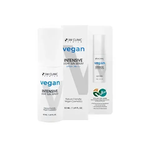 3W Clinic Vegan Intensive Light Sun Serum SPF50+ PA++ 50ml — 3W CLINIC sunscreen